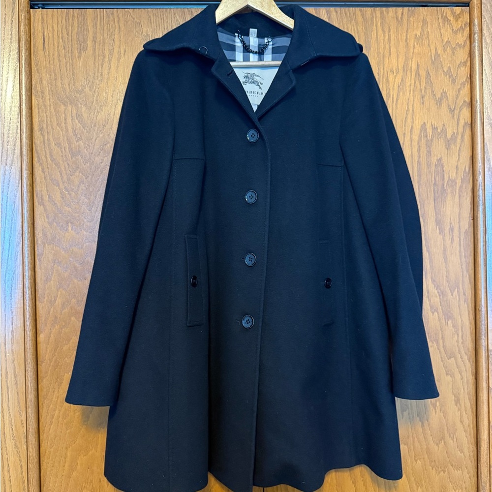 Burberry Prorsum Wool and Cashmere Pea Coat